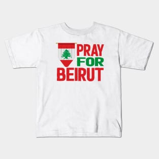 pray for beirut lebanon Kids T-Shirt